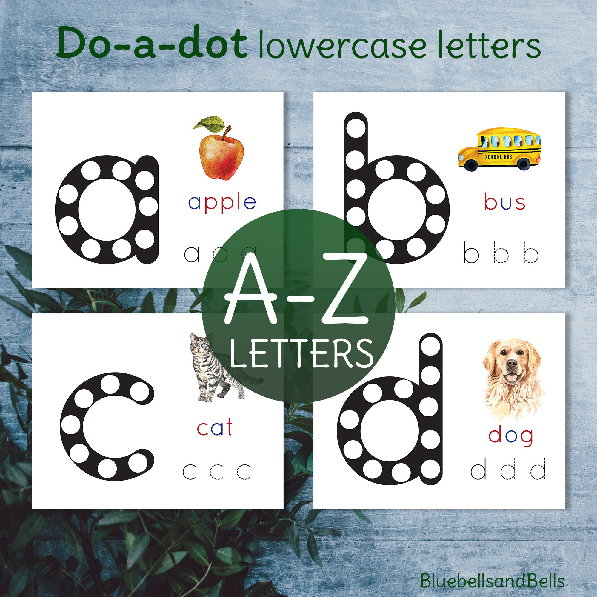 Do a Dot Printable Letter Worksheets. Montessori Toddler - Etsy