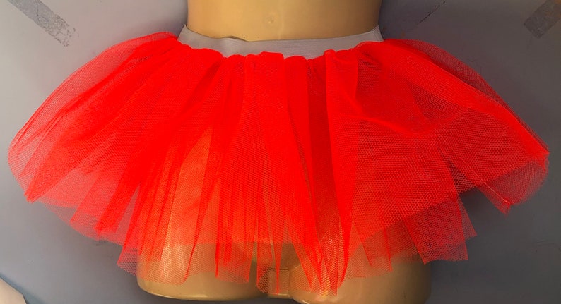 Orange Net Tutu Fancy Dress Halloween Tutu Child Tutu Double Net 10 Ins long