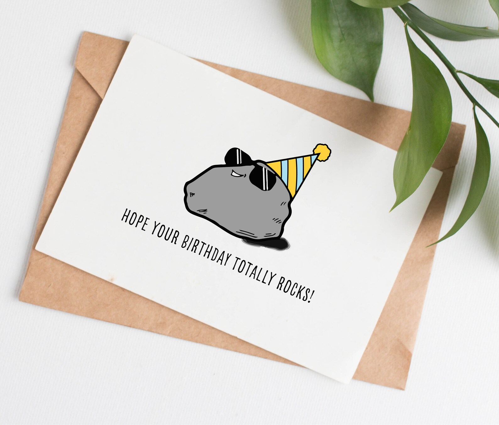 Hope Your Birthday Rocks card kids birthday card card for Etsy
