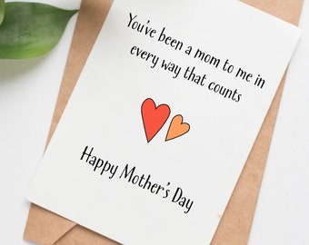 Every Way Mothers Day card for non bio mom, mothers day card for foster mom, single dad, gift for adoptive mom, appreciation card for mom