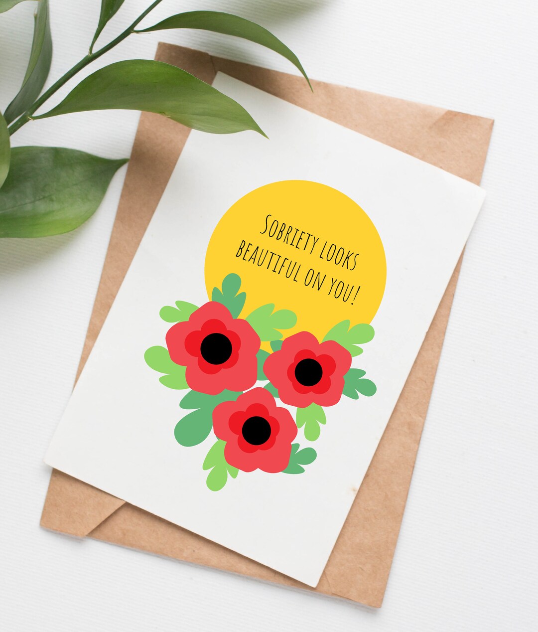 Beautiful Sobriety Card, Addiction Recovery Cards for Friend ...