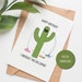 PRINTABLE Cactus Birthday Card Funny Birthday Card for Mom - Etsy