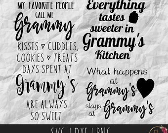 Grammy SVG Bundle | Birthday Gift for Grammy | Grandparents Day Gift | Mother’s Day gift for Grandma | Mother’s Day Svg