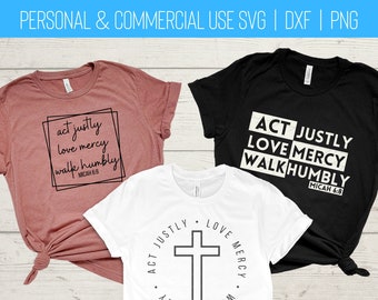 Bible Verse SVG Bundle | Act Justly SVG | Micah 6:8 Shirt | Micah 6 8 SVG | Christian Sticker | Scripture Svg | Inspirational Svg files