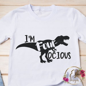 Dinosaurier SVG | Vier-Augen-Svg | 4th Birthday Shirt SVG | Dinosaurier Geburtstag | Dinosaurier Png | dinosaurier 4. geburtstag svg | Jungen Geburtstags-Svg