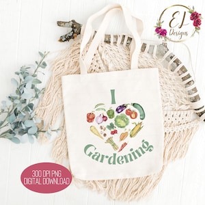 I Love Gardening Png | I Heart Gardening Png | Vegetable Png | Garden Png for Sublimation | Gift for Gardener | Gardening Shirt
