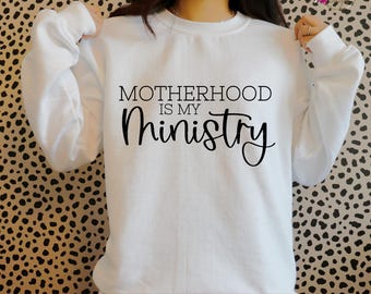 Motherhood is my Ministry Svg | Mom SVG | Christian SVG | Homeschool Mom Shirt Svg | Motherhood Svg | Gift for Mom | Shirt for Mom