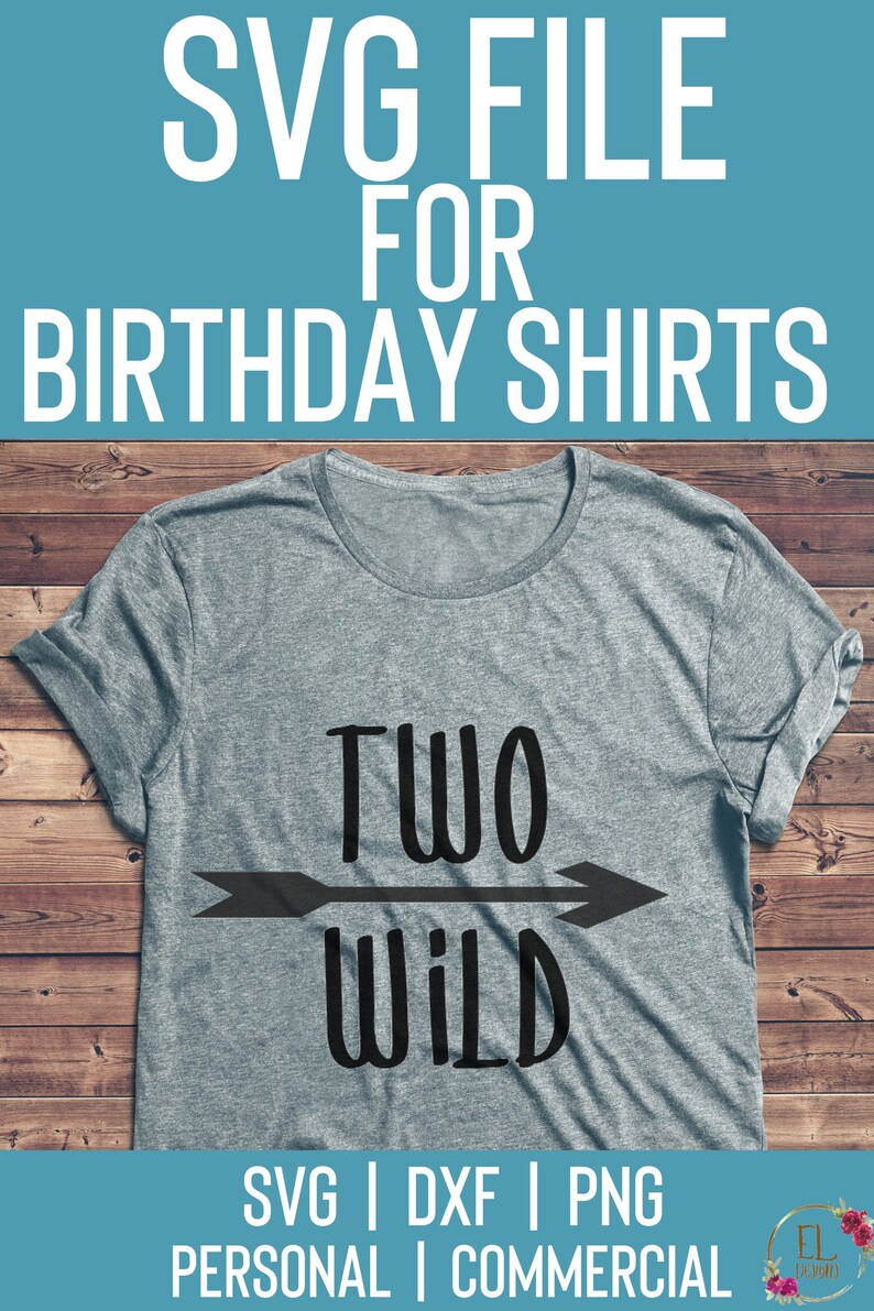 Download Two Wild SVG 2nd Birthday Shirt SVG DXF Cut Files Arrow Second | Etsy