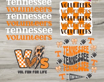 Tennessee Volunteer PNG-paket | Tennessee Football Png-filer | Tennessee Png | Tennessee Volunteer Png | UT Vols Png-paket