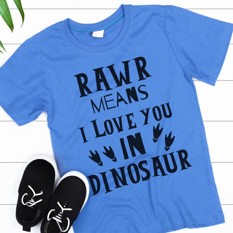Dinosaur SVG Rawr Means I love You in Dinosaur SVG | Etsy