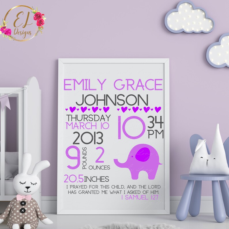 Free Free 322 Baby Elephant Birth Announcement Svg SVG PNG EPS DXF File