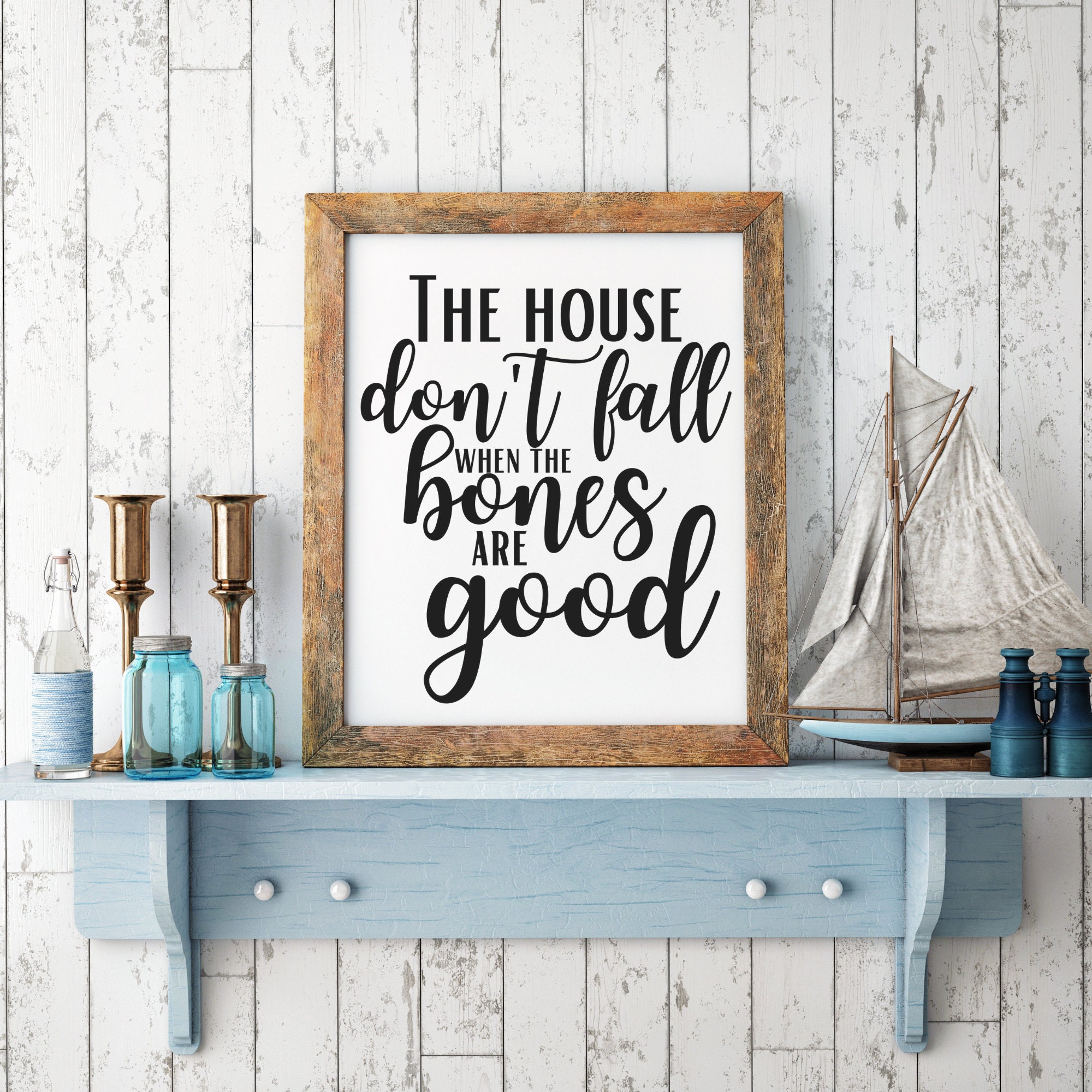 Song Lyrics Svg The House Dont Fall When The Bones Are Good Etsy