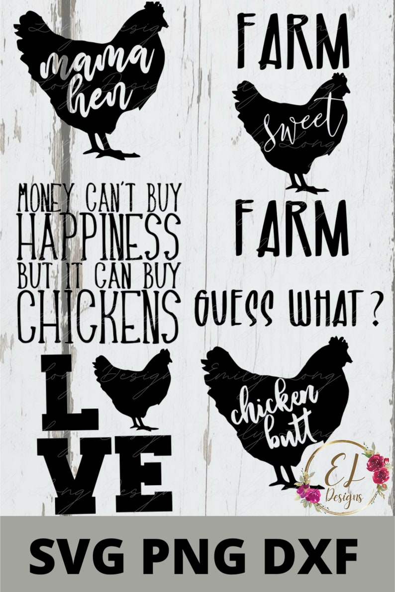 Chicken SVG Bundle Chicken Saying Svg Mama Hen SVG Farm Etsy