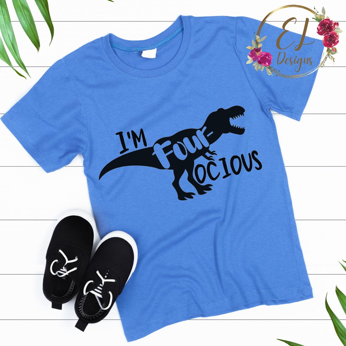 Download Dinosaur SVG Four-ocious Svg 4th Birthday SVG Boys | Etsy