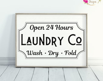Laundry Co Sign SVG | Laundry Co SVG | Laundry SVG | Laundry Room Sign Svg | Laundry Sign Svg | Laundry Decal Png Dxf