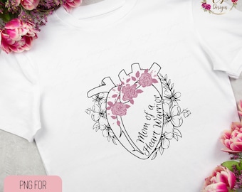Heart Warrior png | CHD png | Mom of  a Heart Warrior Png | Anatomical Heart png | CHD Awareness png | Heart Warrior Mom png | Heart Mom png