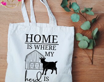 Home is Where My Herd is SVG | Goat SVG | Farmhouse Decor Svg | Life is Better With Goats SVG | Farm Life Svg | Farm Svg | Home Sign Svg