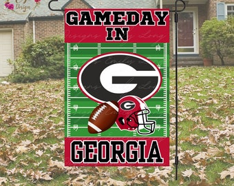 Georgia Football Garden Flag PNG | Georgia bulldogs png | Garden Flag Template | 12x18 Garden Flag Sublimation Design | College Football