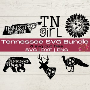 Tennessee SVG-bundel | Zonnebloem Svg | Tennessee Vrijwilligers Svg | Tn Girl SVG | Tennessee Mama Beer | Tri-Star digitale download Png Dxf
