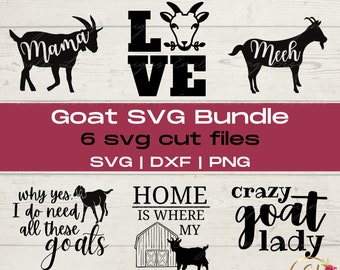ヤギの SVG バンドル | 群れがいるところが家 | クレイジーなヤギの女性 SVG | 農場 SVG | ヤギのシルエット SVG | 農場の動物 SVG | ヤギのデカール