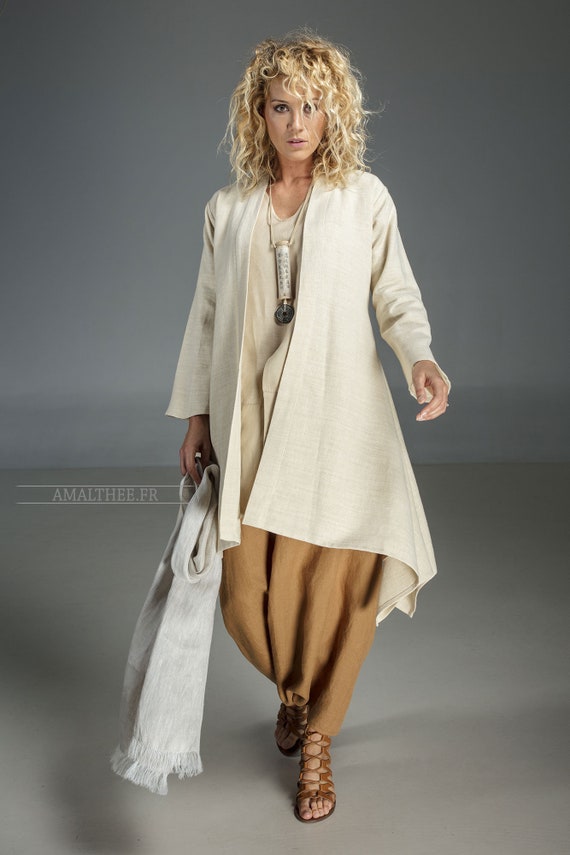 Manteau long top femme ete