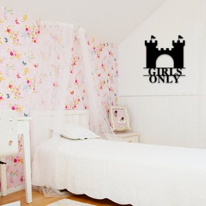 Personalisiertes Metall Namensschild, Kinderzimmer Wanddekoration, Kinderzimmer Dekor, Monogramm, MädchenName, Jungen Namen, Custom Princess and Prince, Kinder