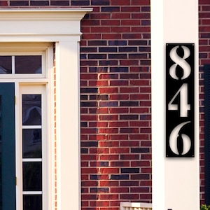 Rustic Address Plaque, Address Sign, House Numbers Sign, Address Plaque, New House, Address Planter, Vertical Address Sign, Modern Numbers