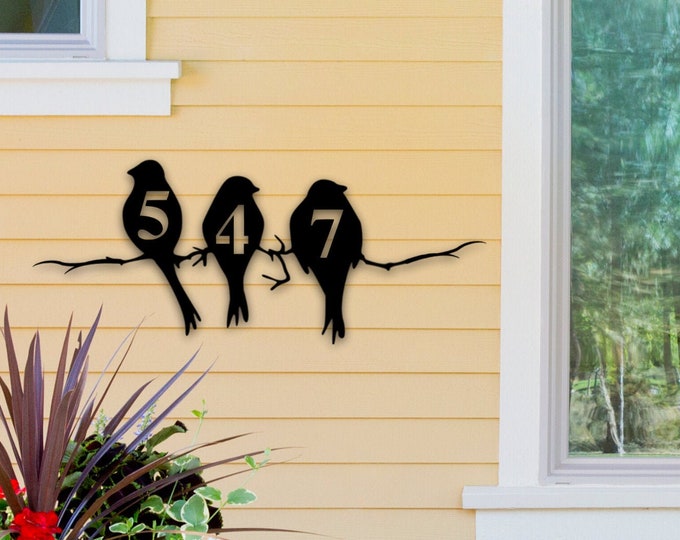 Modern House Numbers, Contemporary Home Address, Address Sign, Custom Address Plaque, Personalized Door Numbers, Housewarming Gifts, Custom