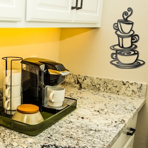 Personalisiertes Kaffeeschild, Kaffee bar Deko, Küchenschild, Personalisiertes Kaffeeschild, Küche Wanddekoration, Kaffee bar Ideen, Metall Kaffeeschild