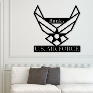 Personalized Air Force Officer Metal Sign, Sign For Air Force Soldier, Custom Gift For Soldier, Air Force Soldier Name Sign, Personalized