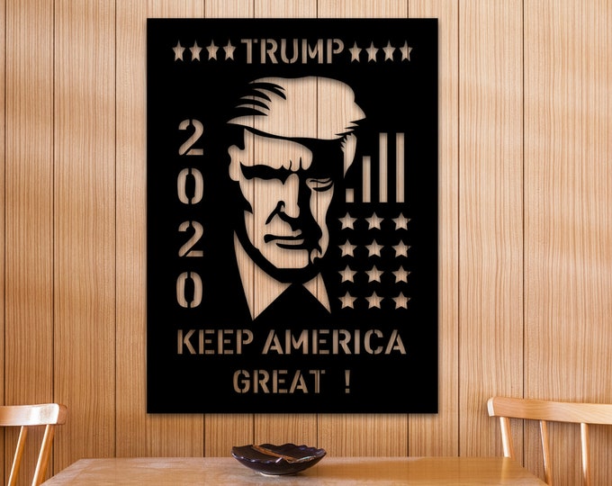 Keep America Great Custom Metal Sign, Donald Trump 2020 Decor, MAGA, KAGA, American Home Decor, Gift Ideas For a Patriot, Custom Metal Home