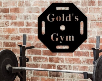 Personalized Workout Gym Sign, Custom Metal Name Sign, Personalized Home Gym Sign, Custom Metal Gym Sign, Home Gym Sign, Cross Fit Gym Gifts