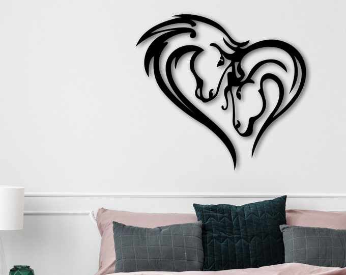 Horse Love Sign, Custom Horse Sign, Rustic Home Decor, Gift Ideas For Home, Horse Home Decoration, Rodeo Family Rodeo Gifts For Horse Lovers