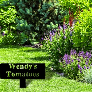 Custom Garden Sign, Garden Sign, Personalized Garden Sign, Garden, Garden Stake, Garden Art, Metal Yard Art, Outdoor Sign, Mom's Dad's Gift