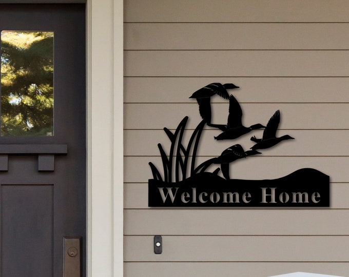 Metal Welcome Sign, Outdoor Welcome Sign, Housewarming Gift, Realtor Closing Gift, Welcome Sign, Home Metal Welcome Sign, Wedding Gift Ideas