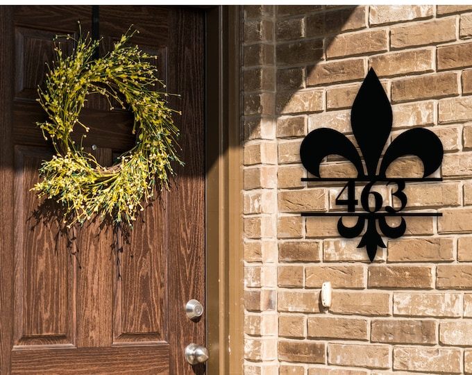 Metal Address Sign for House, Address Plaque, House Number Plaque, Metal Address Numbers, Address Plaque, Front Porch Decor, Metal Signs