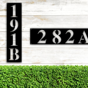 Modern House Numbers, Black Address Plaque, Contemporary Home Address Sign, Custom Door Numbers, Personalized Address Plaque, Custom House