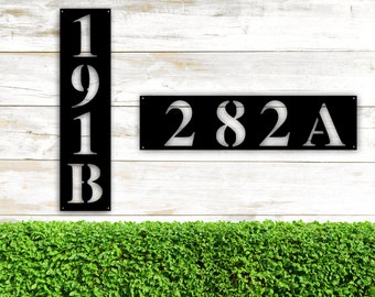 Modern House Numbers, Black Address Plaque, Contemporary Home Address Sign, Custom Door Numbers, Personalized Address Plaque, Custom House