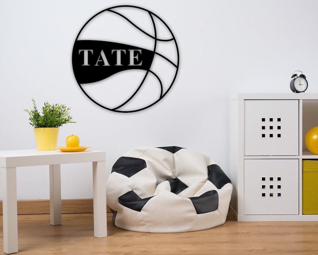 Basketball Metal Wall Art, Metal Sports Decor, Basketbal Sign