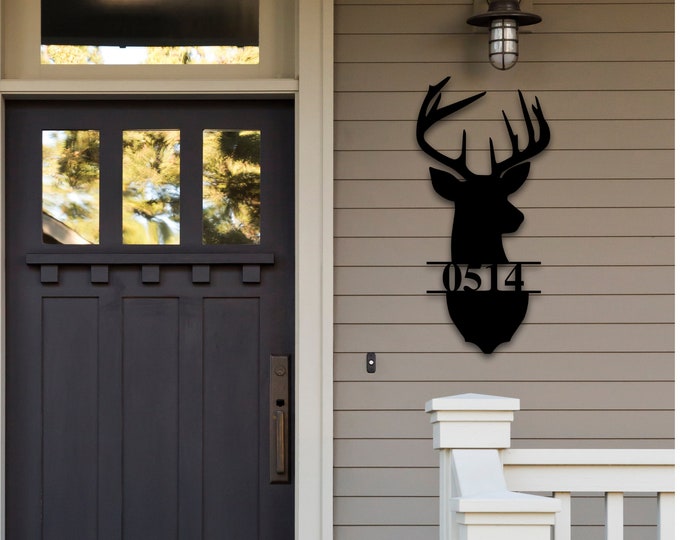 Metal Address Sign for House, Address Plaque, House Number Plaque, Metal Address Numbers, Address Plaque, Front Porch Decor, Metal Signs
