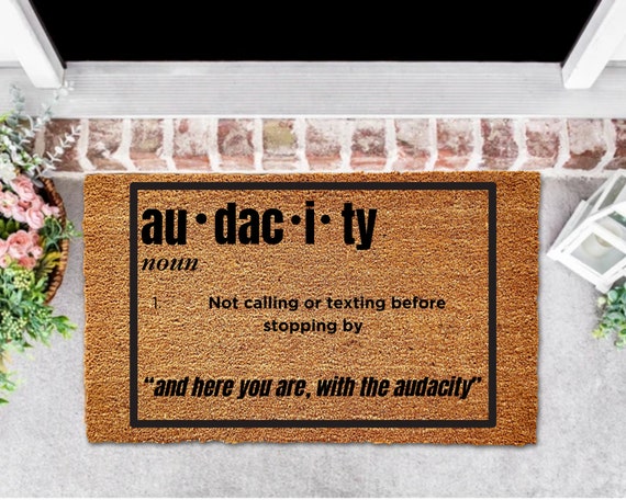 Funny Doormat for Outside Sassy Welcome Mat Rude Patio Decor Front