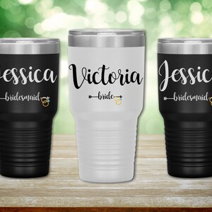 Personalized Tumbler, 30 Oz Tumbler, Custom Tumbler, Stainless Steel Mug, Bridesmaid Proposal Tumbler, Travel Mug, Bridesmaid Tumbler Custom