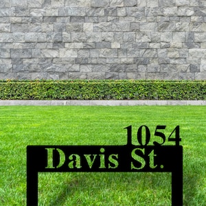 Custom Garden Sign, Garden Sign, Personalized Garden Sign, Garden, Garden Stake, Garden Art, Metal Yard Art, Outdoor Sign, Address Plaque