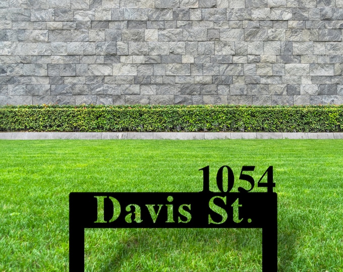 Custom Garden Sign, Garden Sign, Personalized Garden Sign, Garden, Garden Stake, Garden Art, Metal Yard Art, Outdoor Sign, Address Plaque