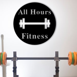 Personalized Home Gym Signs for Workout Room, Personalized Metal Sign, Home Gym Wall Art,Home Gym Decor Personalized Gym Sign Weight Lifting