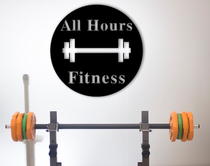Personalized Home Gym Signs for Workout Room, Personalized Metal Sign, Home Gym Wall Art,Home Gym Decor Personalized Gym Sign Weight Lifting