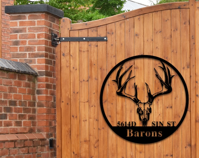 Custom Metal Address Sign, Last Name Letter Address Sign, Metal Address Sign, Outdoor Sign, Address Plaque, Housewarming Gift, Moving Gifts