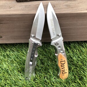 Engraved Knife Mens Gift Custom Pocket Knife Personalized Gift for Men Fathers Day Gift Custom Gift for Dad Personalized Knife Gift for Him
