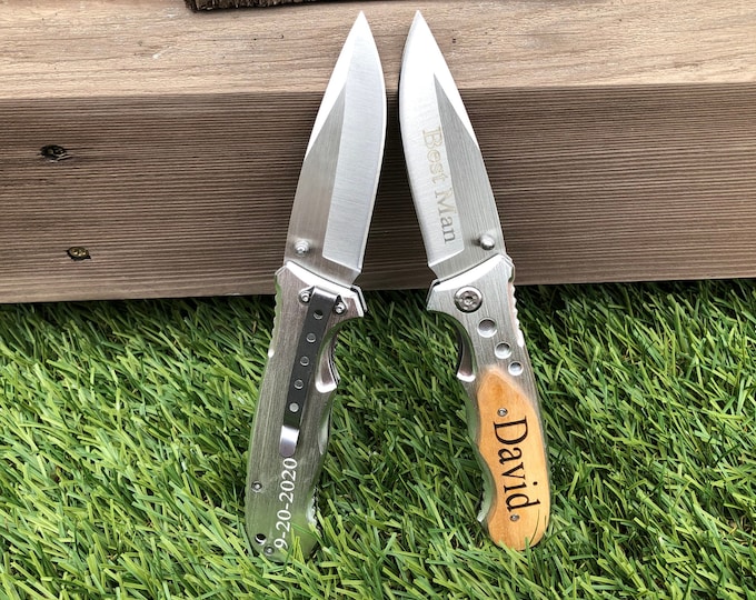 Gifts for Him, Engraved Pocket Knife, Husband Gift, Personalized Knife, Custom Knife, Engraved Knife, Gift for husband, Gift For Boyfriend