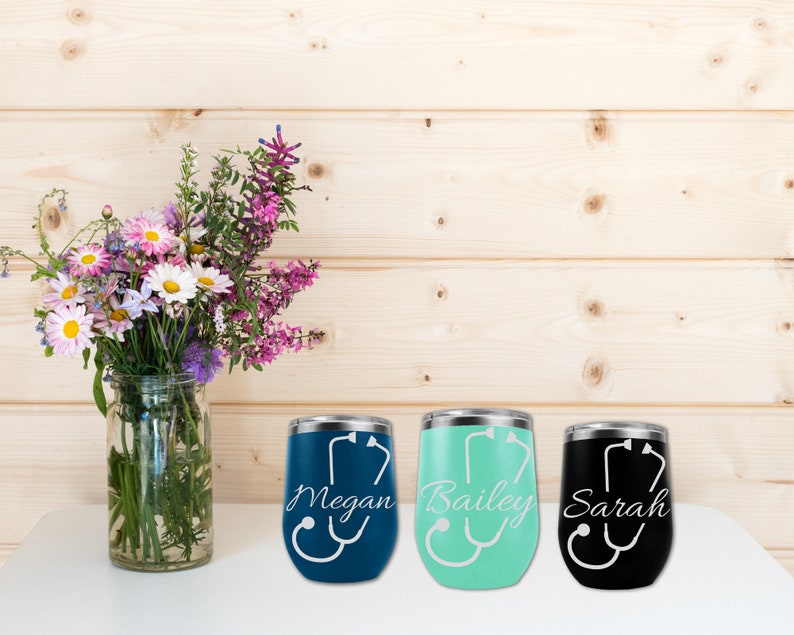 Nurse Gift Personalized Wine Tumbler for Doctor Gift for Etsy